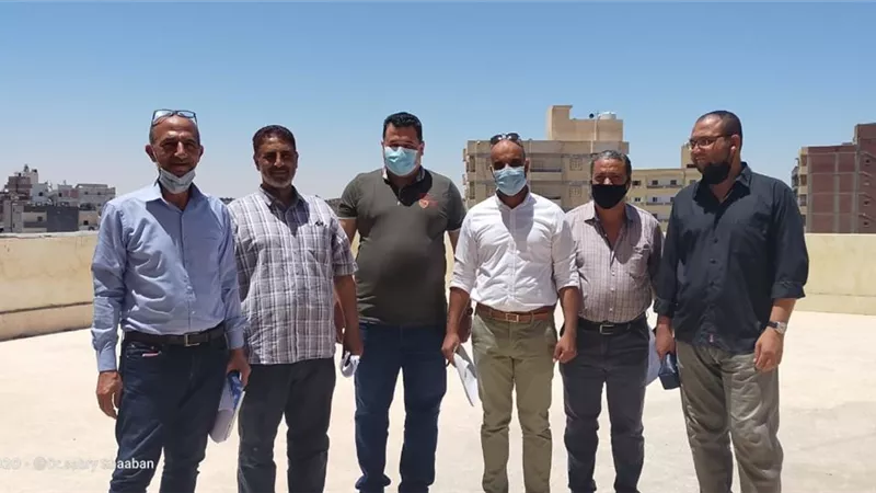 لجنه لبحث تطوير قسم العزل الاعتيادي القديم بمستشفي مطروح العام ورفع كفاءته