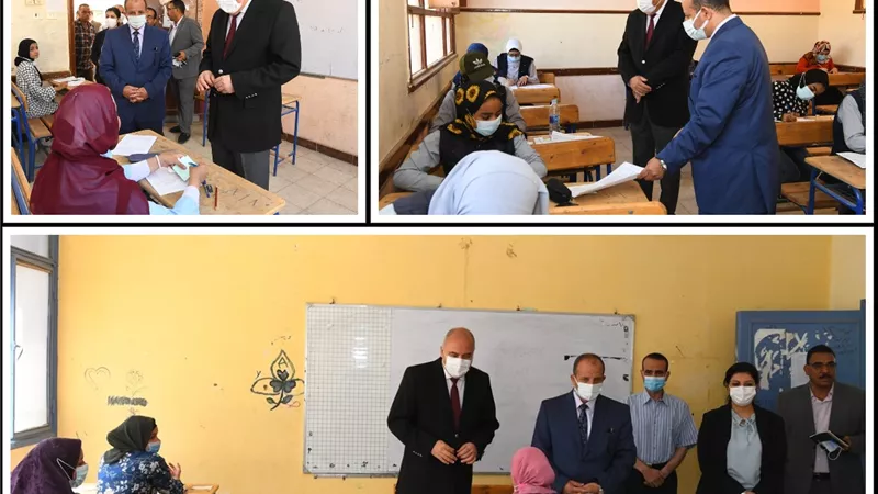 محافظ قنا يتفقد لجان امتحانات الدبلومات الفنية