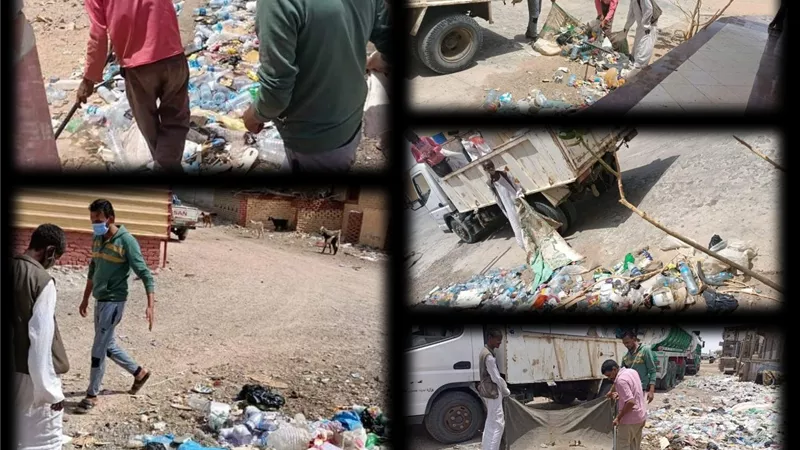 رئيس مدينة الشلاتين: إستمرار أعمال النظافه اليوميه ورفع المخلفات
