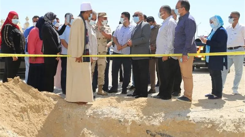 بدء أعمال التطويروتدعيم شبكات المياه والصرف الصحي بمدينة السلام 2 بالسويس