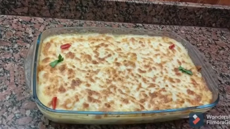 بطريقة المحلات المشهورة صينية مكرونة باشميل بالسى فود للشيف محمد حمود بالفيديو.. مطبخ صابرين