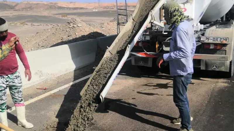 الانتهاء من معالجة هبوط أرضي بالكيلو 30 شمال مرسى علم