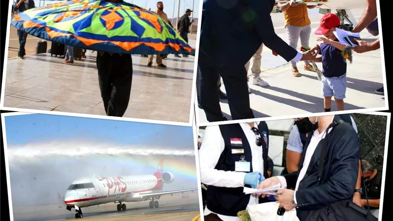 مطار طابا الدولي يستقبل أول الرحلات الجوية من الأردن