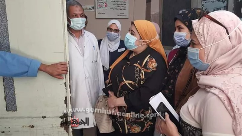 مرور لجنة بقيادة الدكتورة رشا خضر علي مستشفى بركه السبع ومركز لقاح فيروس كورونا