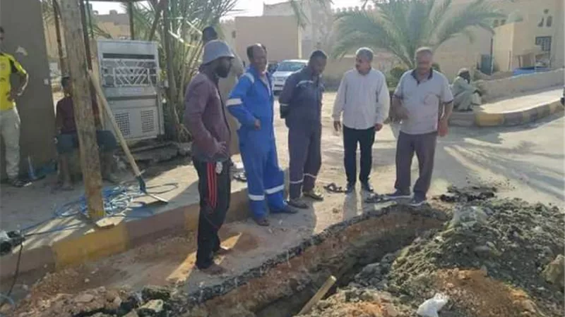 حل مشكلة انقطاع الكهرباء عن بعض مناطق سيوة
