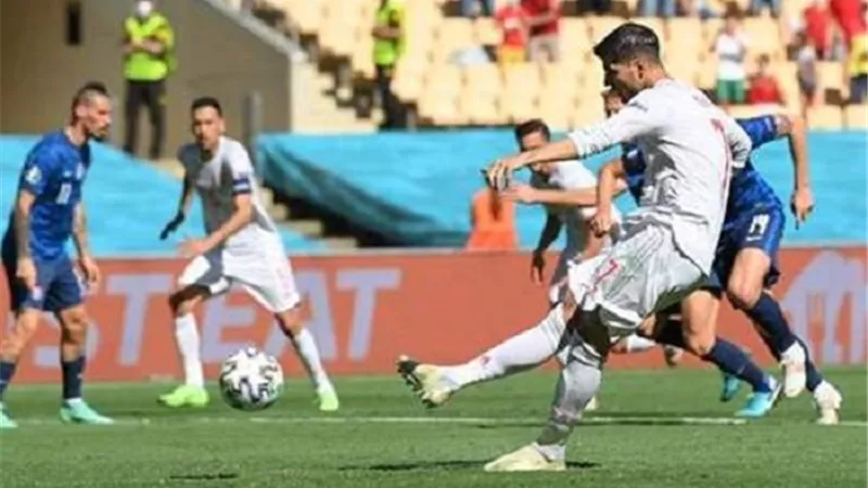 إسبانيا تتقدم على سلوفاكيا بهدفين فى الشوط الأول