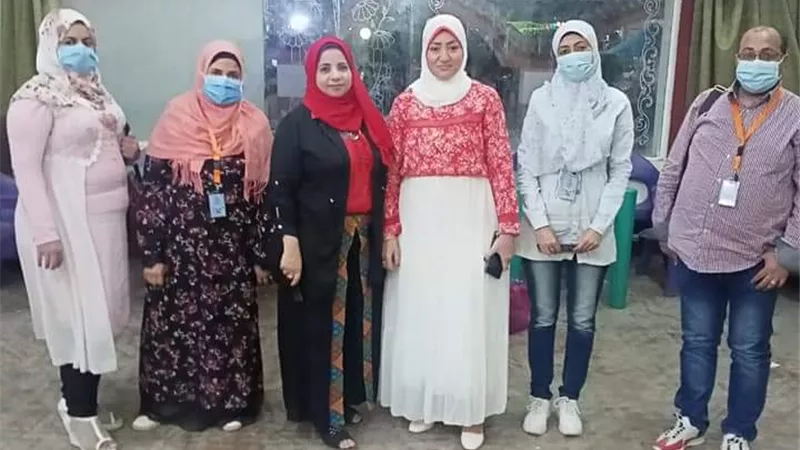 قافله طبيه تفحص ١٤٥ طفلا بنادى بنى سويف