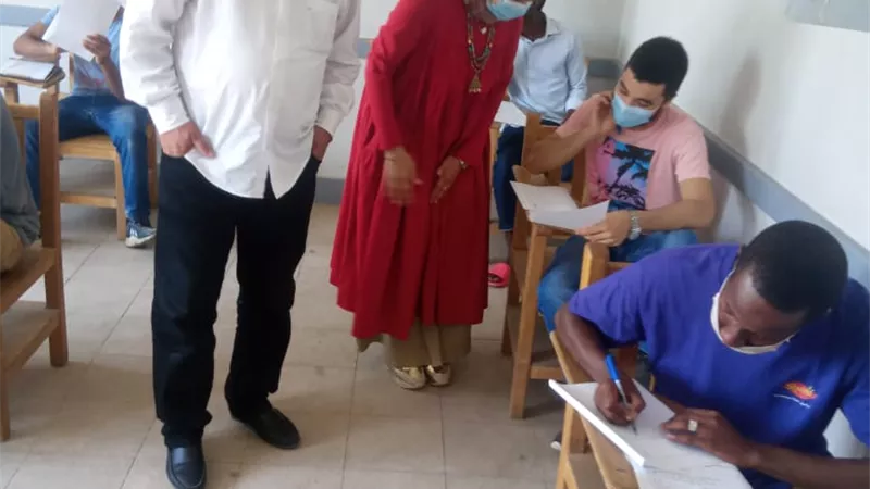رئيس قطاع المعاهد الأزهرية ورئيس تطوير الوافدين يتفقدان لجان امتحانات ثانوية البعوث الإسلامية