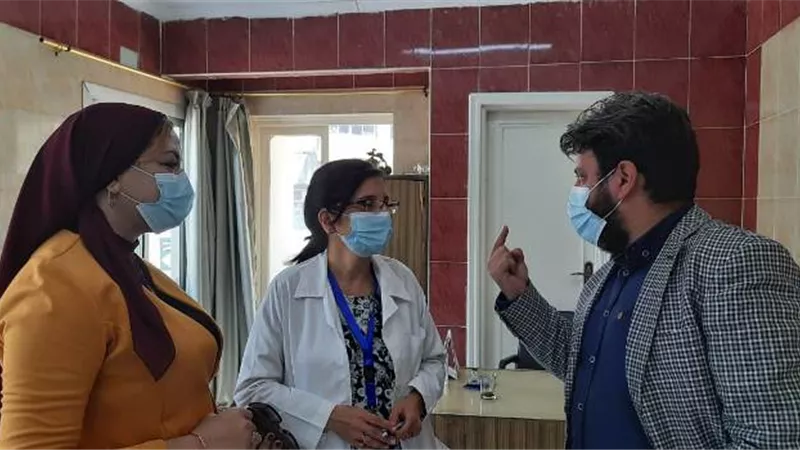 جولة لمدير فرع بنى سويف للتأمين الصحى لتفقد العمل بعيادة الشامله