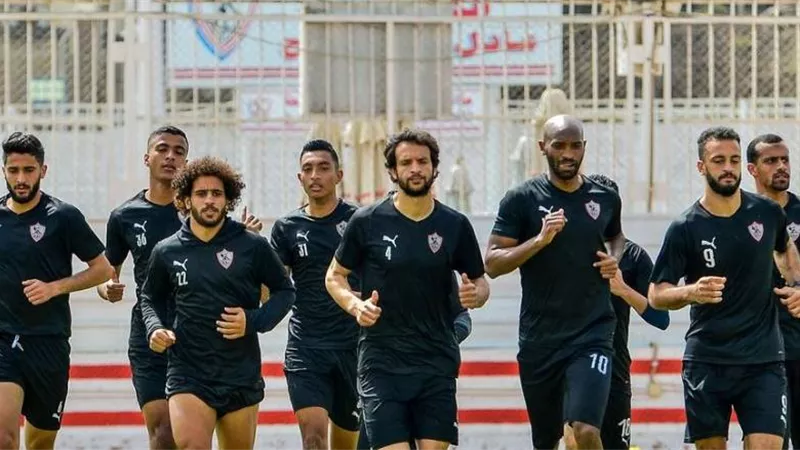 تدريبات تأهيلية للاعبى الزمالك استعدادا للمقاصة