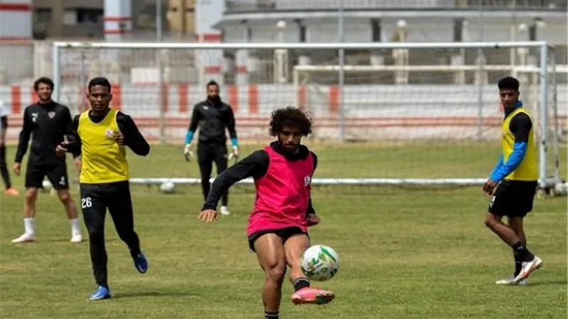 عبد الله جمعة يواصل التأهيل فى تدريبات الزمالك