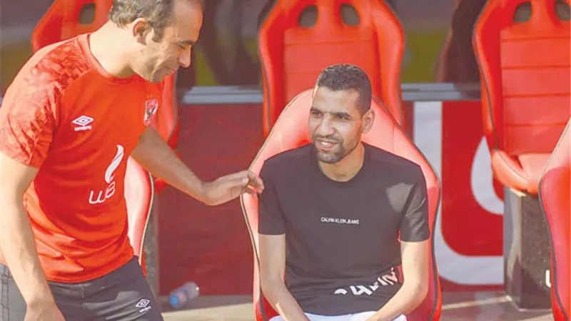 مؤمن زكريا في تدريب الأهلي