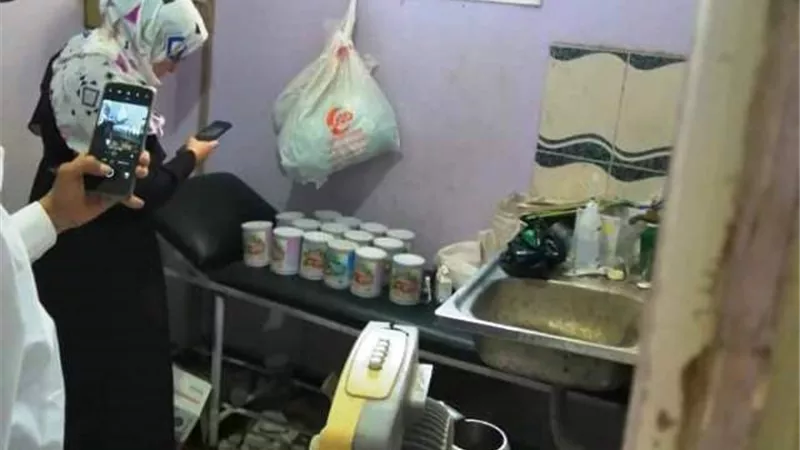 طبيب أطفال يبيع ألبان أطفال مدعمة فى عيادته.. بالصور