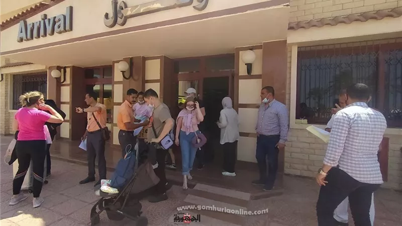 وصول الطائرة الثالثة من كازاخستان الي مطار مطروح الدولي