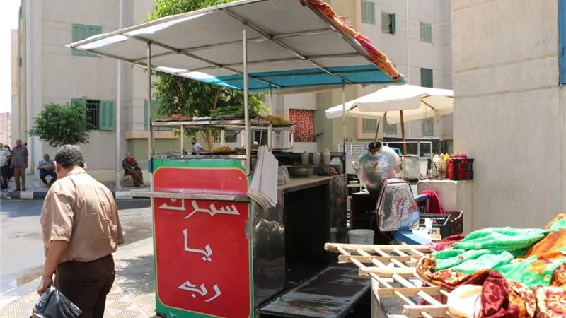 رفع الاشغالات بمساكن المحروسة ومنع دخول التوك توك للمدينة
