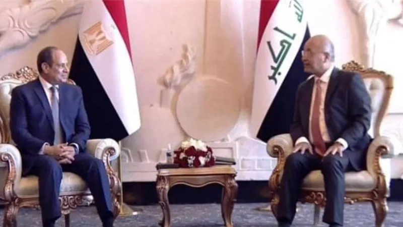 الرئيس السيسي يلتقي نظيره العراقي برهم صالح