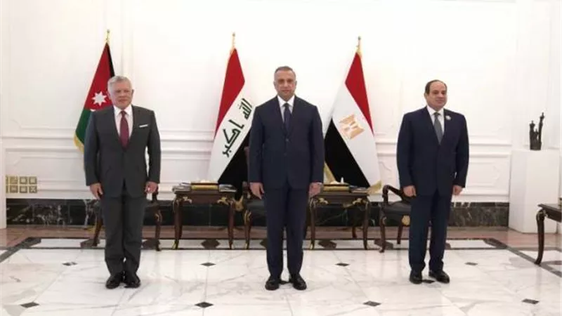 ننشر البيان الختامى للقمة الثلاثية ببغداد بين قادة مصر والاردن والعراق