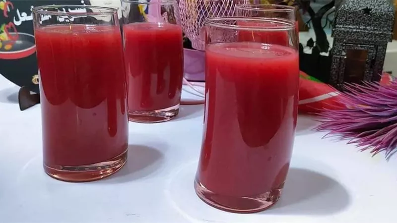 عصير فراوله بالجيلى للشيف نسرين مشعل... مطبخ صابرين