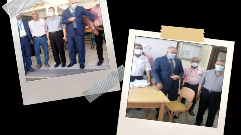 وكيل تعليم دمياط يتفقد أعمال تصحيح شهادة المدارس الصناعية