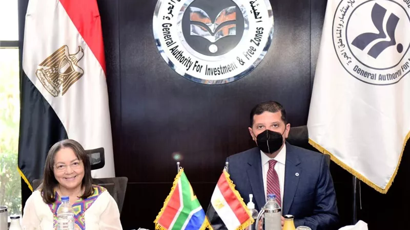 مصر وجنوب إفريقيا يبحثان دفع العلاقات الاستثمارية بين البلدين