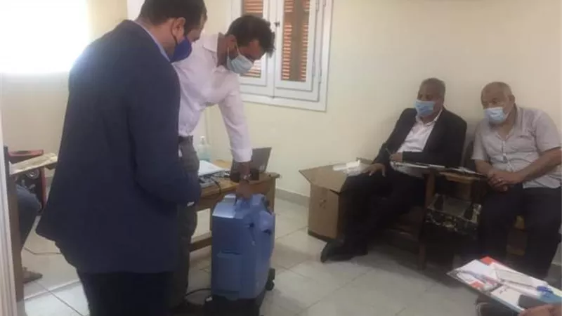 اللجنة الدولية للصليب الأحمر تدعم مستشفي صدر مطروح ب 5 أجهزة مكثفات الأكسجين