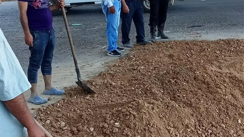 رفع كفاءة الطرق والشوارع بمركز المنصورة