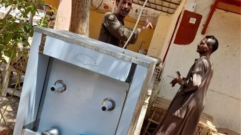تأمين مبردات المياه فى الزينية شمال الأقصر