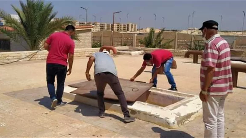استمرار التفتيش الصحي والبيئي علي قري الساحل الشمالي