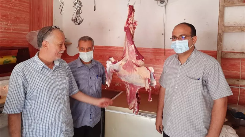 ضبط ١٥ شيكارة دقيق مدعم ولحوم خارج السلخانة باجا بالدقهلية