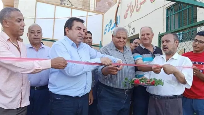 افتتاح الملعب الخماسي بالفشن ببنى سويف