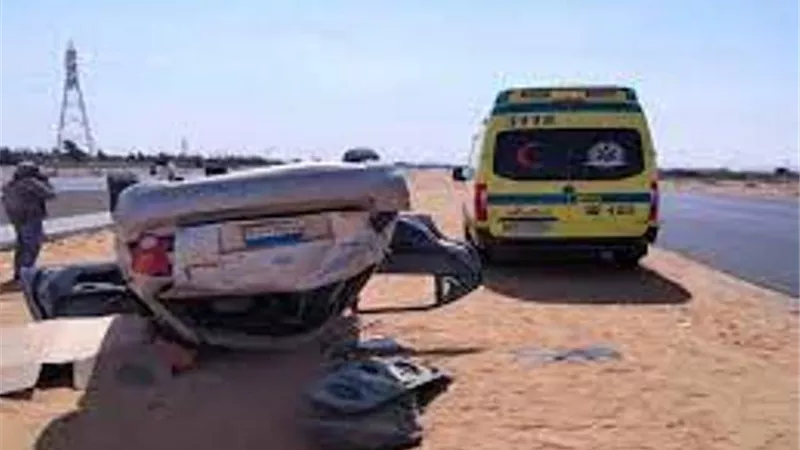 مصرع شخص في إنقلاب سيارة بطريق الإسماعيلية