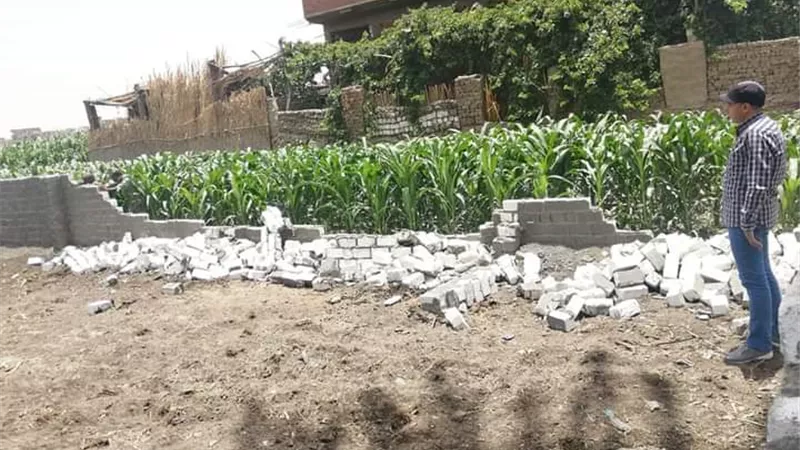 نفيذ 4 حالات إزالة تعديات على الاراضى الزراعية بسوهاج..صور