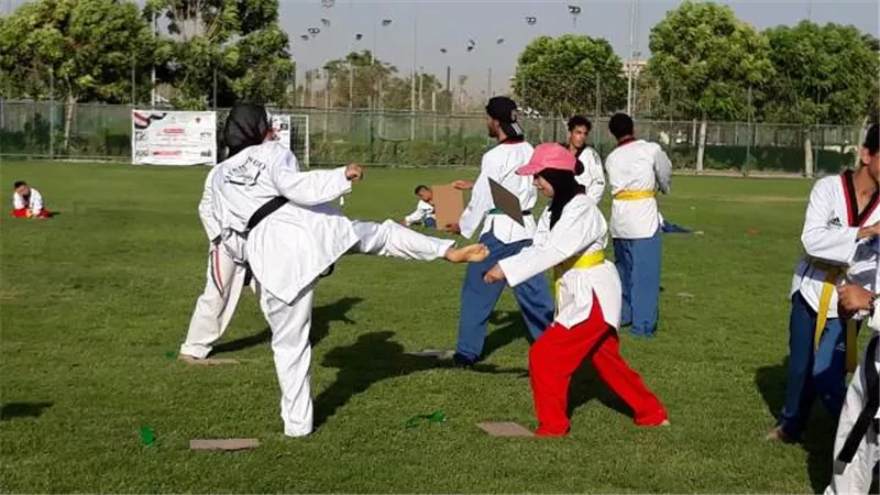 لاعبو اتحاد الإعاقات الذهنية ييحتفلون بثورة 30 يونيه