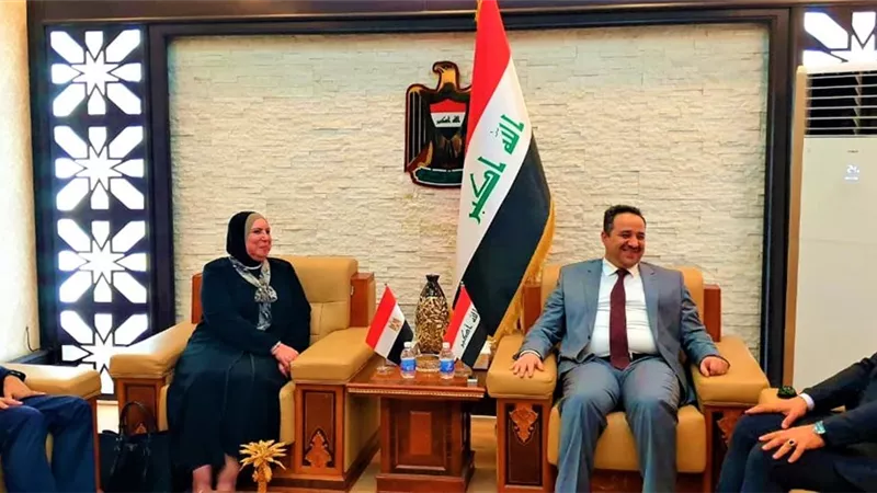 جامع والجبوري يبحثان سبل تعزيز معدلات التبادل التجاري بين مصر والعراق