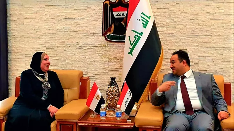 نيفين جامع: 36% زيادة في معدلات التبادل التجاري بين مصر والعراق