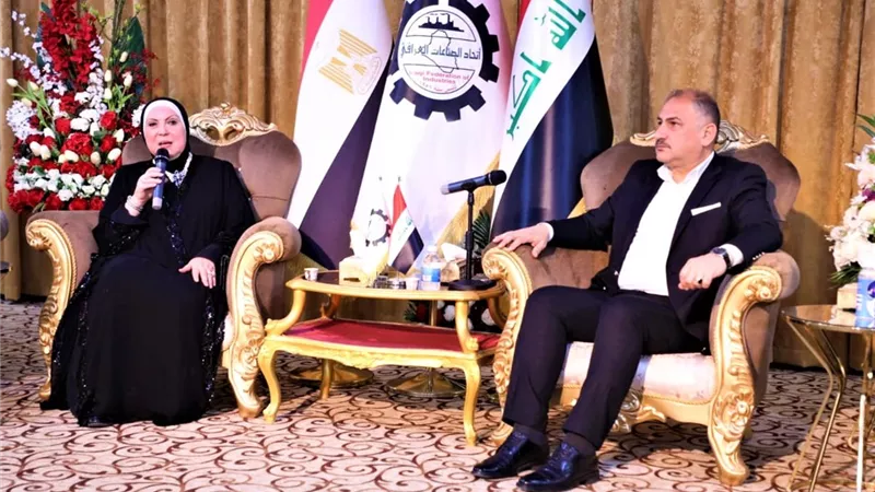 نيفين جامع: ندرس إقامة معارض متنقلة للمنتجات المصرية في محافظات العراق