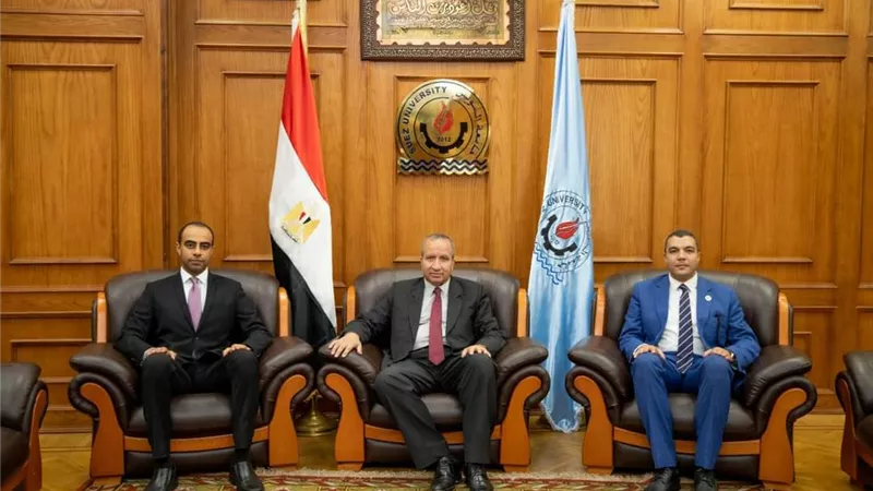 رئيس جامعة السويس يستقبل أعضاء البرنامج الرئاسي لتأهيل التنفيذيين للقيادة EPLP