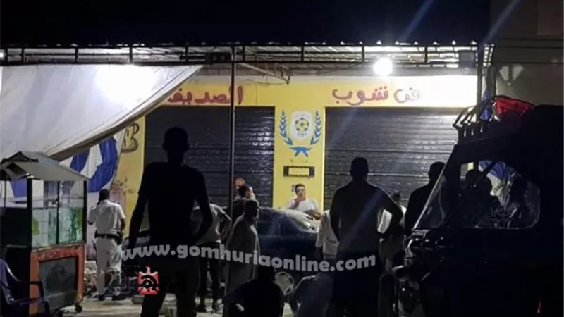 الصور الأولى لإقتحام سيارة ملاكي لمقهى في الإسماعيلية وإصابة 9 أشخاص ..صور