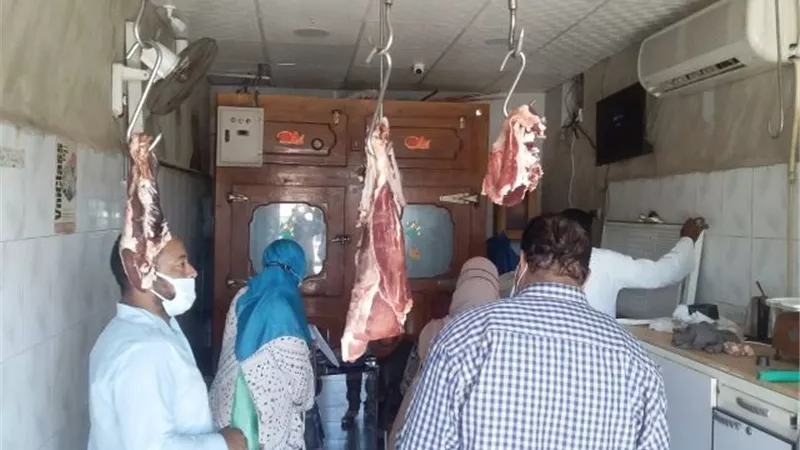 تكثيف الرقابة على محلات بيع الأسماك واللحوم بأحياء مدينة سفاجا.. بالصور