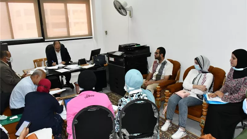 فريق المتابعة والدعم الفني بمشروع دعم وتطوير الفاعلية التعليمية في زيارة لجامعة قناة السويس