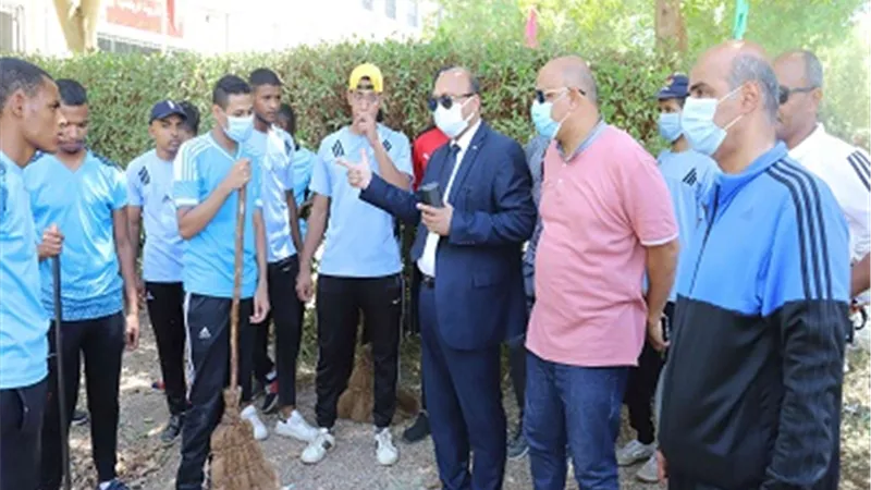 انطلاق المعسكر الطلابي التدريبي بكلية التربية الرياضية جنوب الوادي