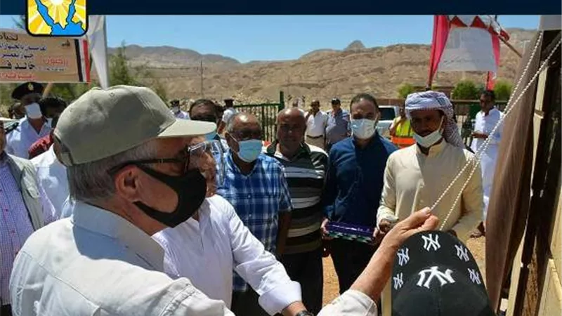 فودة ونصار يفتتحان المزرعة النموذجية بتجمع النسرين بأبورديس في جنوب سيناء