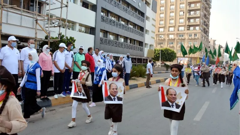 مسيرة شبابية وندوة حوارية للشباب والرياضة بالقليوبية احتفالا بذكرى ثورة ٣٠ يونيو