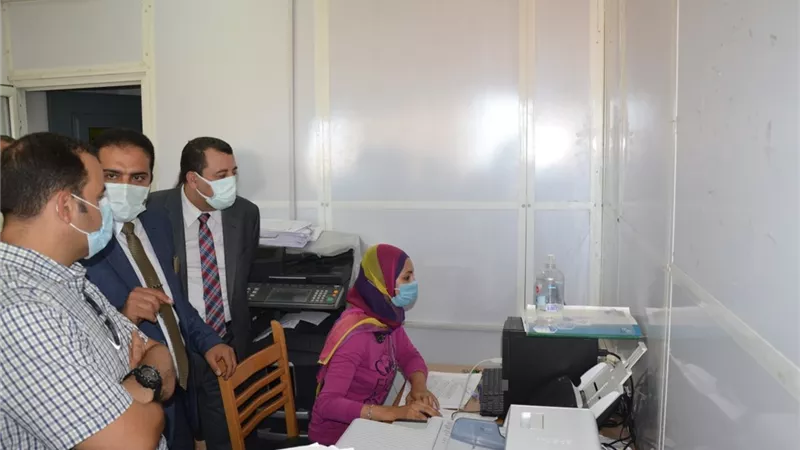 تقييم الاجراءت الاحترازية استعداداً لمسابقة أفضل جامعة حكومية فى إدارة الإجراءات الإحترازية بالاسكندرية