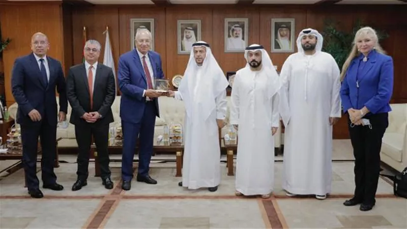 وفد من المنطقة الاقتصادية لقناة السويس يبحث الفرص الاستثمارية مع مسؤولي المنطقة الحرة بعجمان