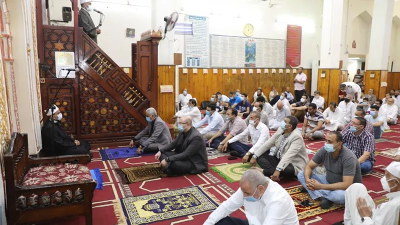 فضل العشر الأوائل من ذي الحجة فى خطبة الجمعه ببنى سويف ..صور