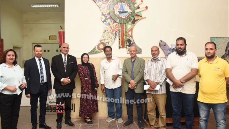 رئيس جامعة الأقصر يشهد تحكيم مشروعات التخرج بكلية الفنون الجميلة
