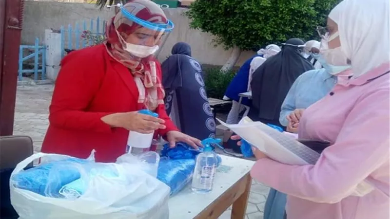 اجراءات وقائية مشدده لطلاب الثانوية بمطروح