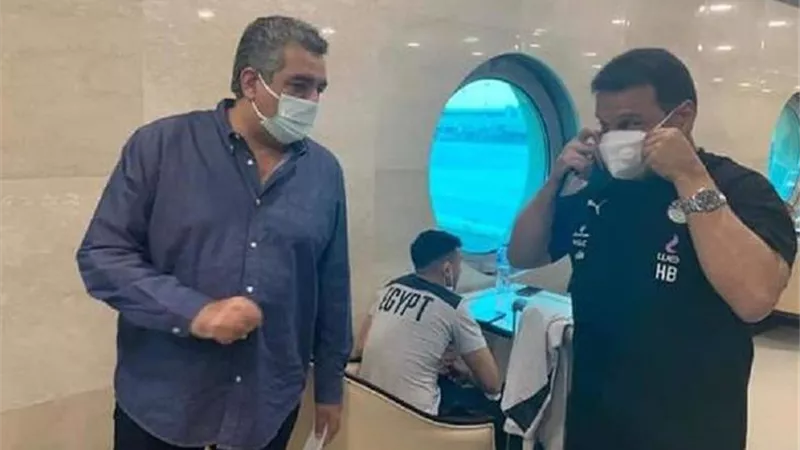 مجاهد والبدرى يجتمعان لمناقشة ترتيبات معسكر المنتخب إستعداداً لمواجهتى أنجولا والجابون
