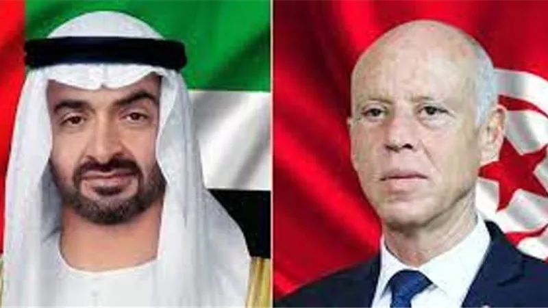 محمد بن زايد وقيس سعيد يبحثان تطورات جائحة كورونا